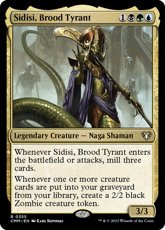 Sidisi, Brood Tyrant [Commander Masters] Foil