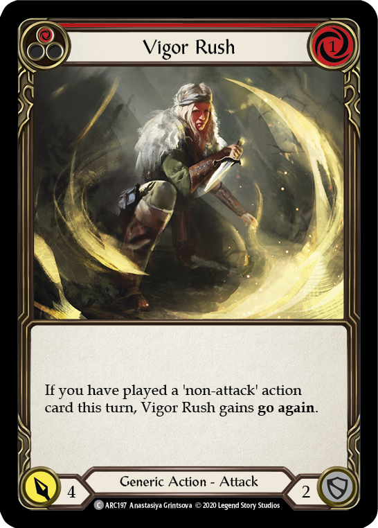 Vigor Rush (Red) Unlimited Edition  (ARC197) - Arcane Rising