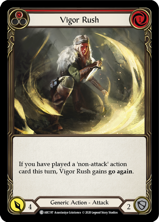 Vigor Rush (Red) Unlimited Edition  (ARC197) - Arcane Rising