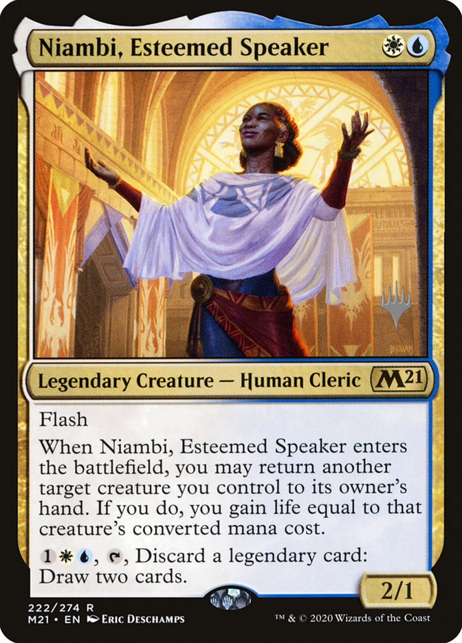 Niambi, Esteemed Speaker (Promo Pack) [Core Set 2021 Promos] | Silver Goblin