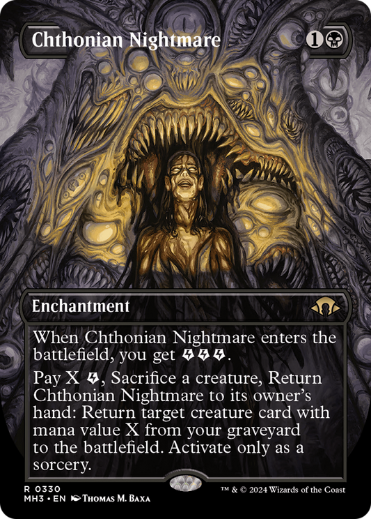 Chthonian Nightmare (Borderless) [Modern Horizons 3] Foil