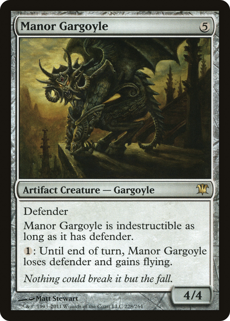 Manor Gargoyle (228) Foil - Innistrad
