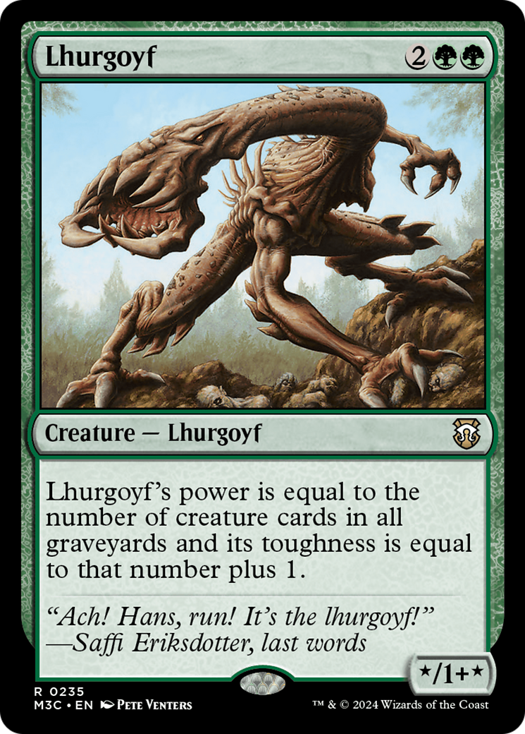 Lhurgoyf (Ripple Foil) [Modern Horizons 3 Commander] | Silver Goblin