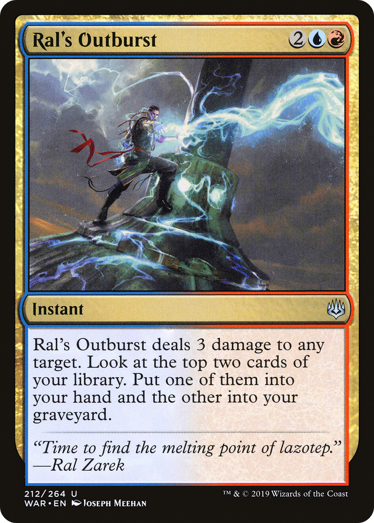 Ral's Outburst (212) Foil - War of the Spark