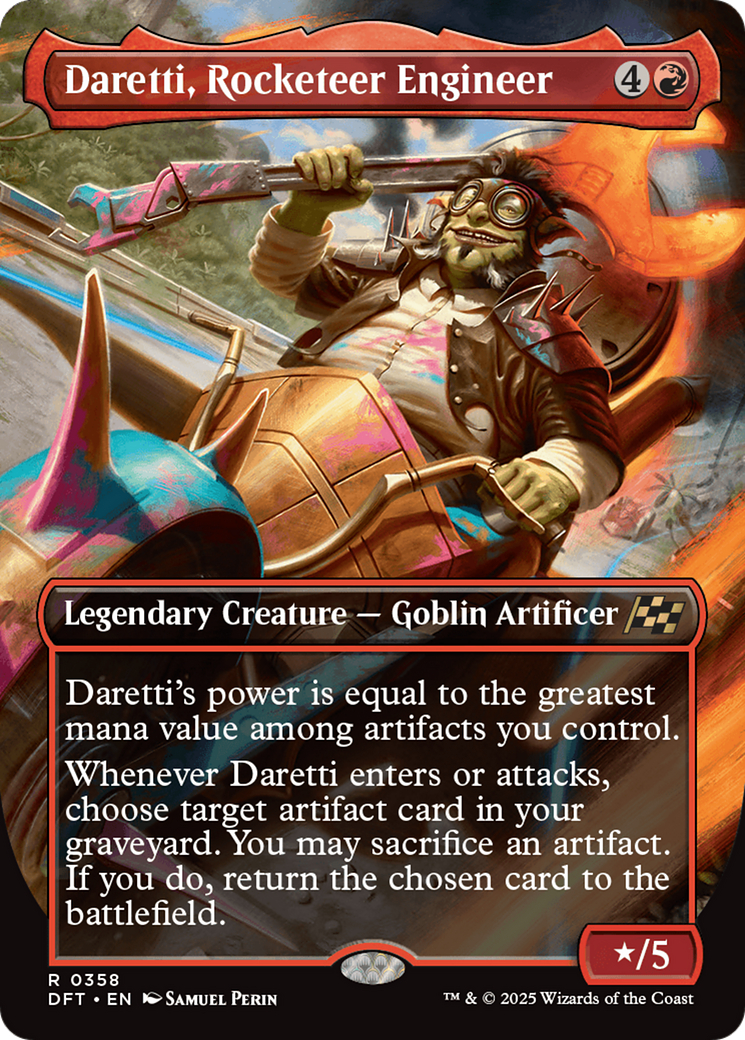 Daretti, Rocketeer Engineer (Borderless) [Aetherdrift] | Silver Goblin