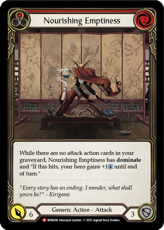 Nourishing Emptiness [MON246] (Monarch)  1st Edition Normal | Silver Goblin