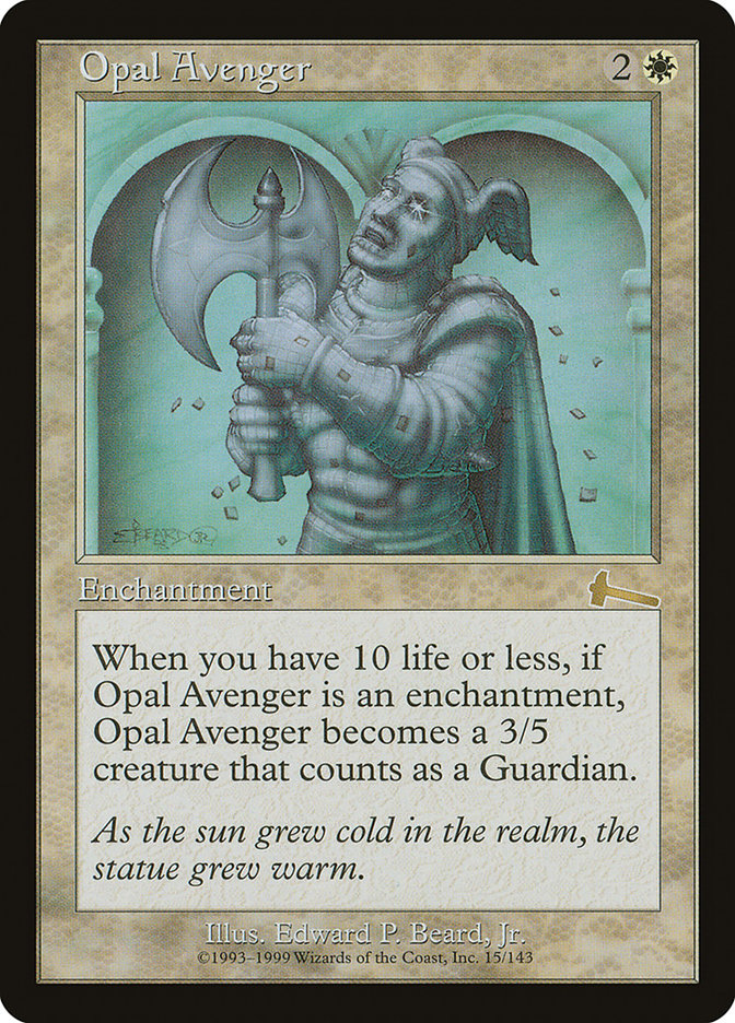 Opal Avenger [Urza's Legacy] | Silver Goblin