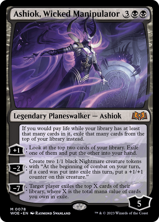 Ashiok, Wicked Manipulator [Wilds of Eldraine] Foil