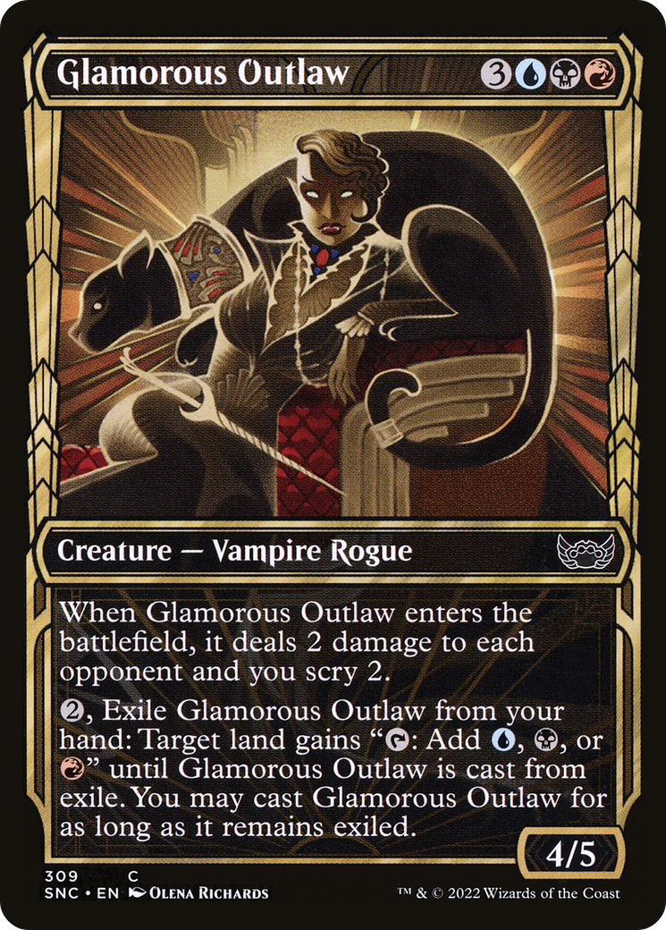 Glamorous Outlaw (Showcase Golden Age) [Streets of New Capenna] Foil