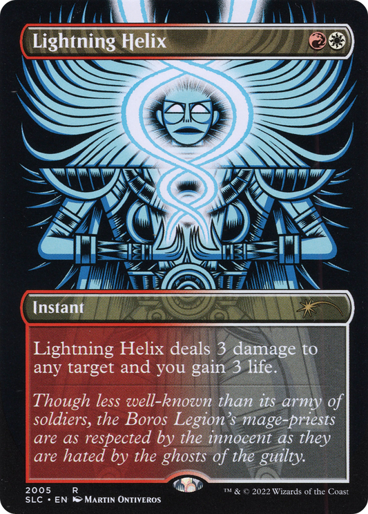 Lightning Helix (Borderless) [Secret Lair 30th Anniversary Countdown Kit] Foil