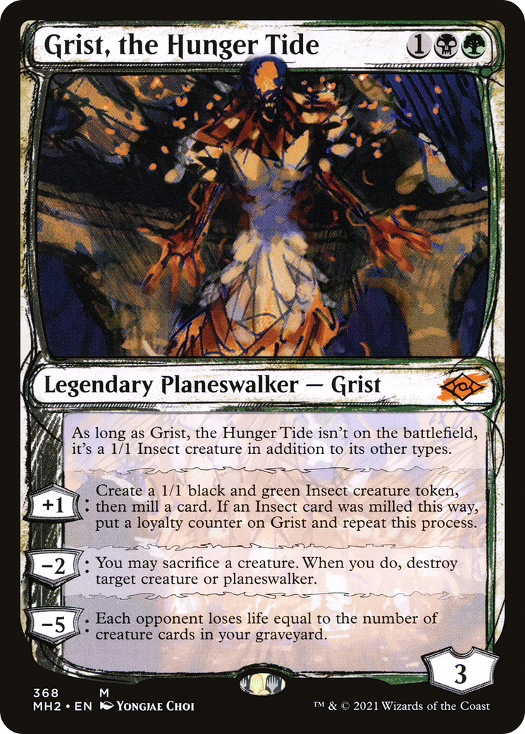 Grist, the Hunger Tide (Sketch) [Modern Horizons 2] | Silver Goblin