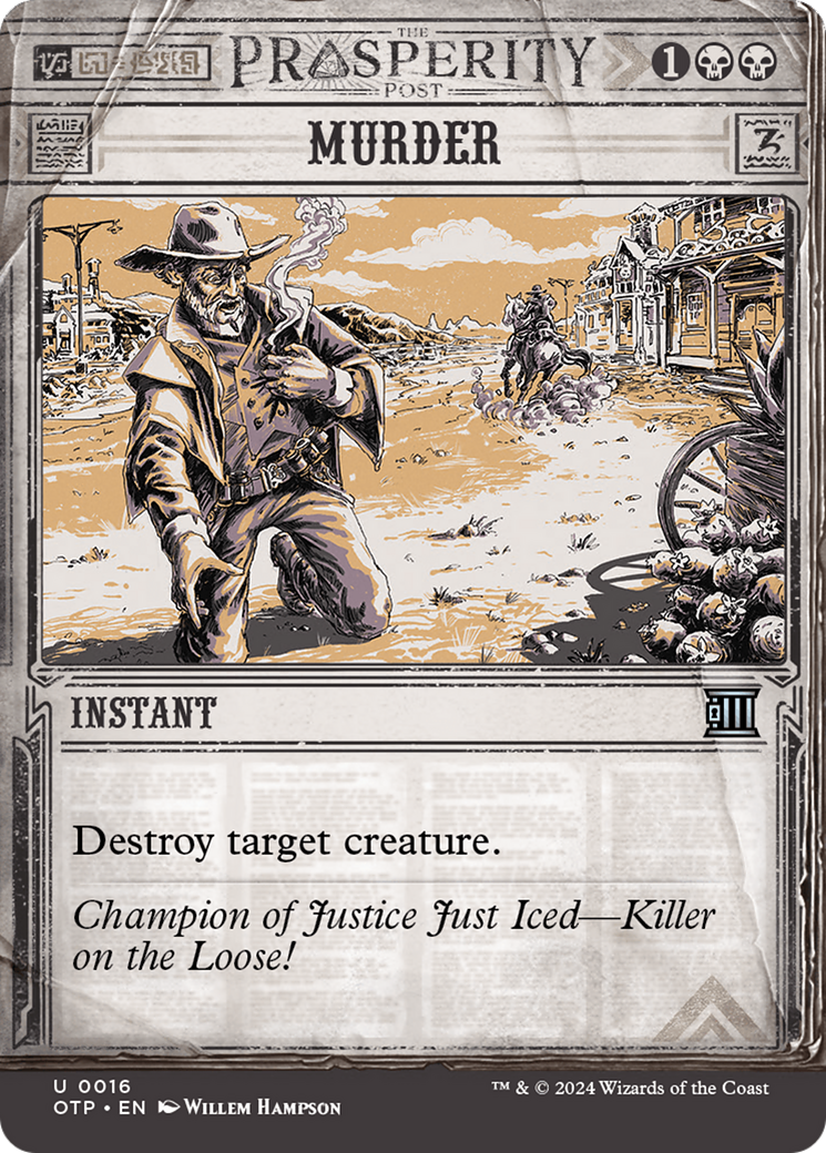 Murder [Outlaws of Thunder Junction: Breaking News] Foil