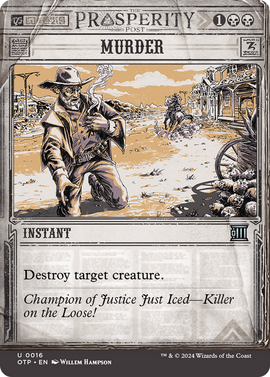 Murder [Outlaws of Thunder Junction: Breaking News] Foil