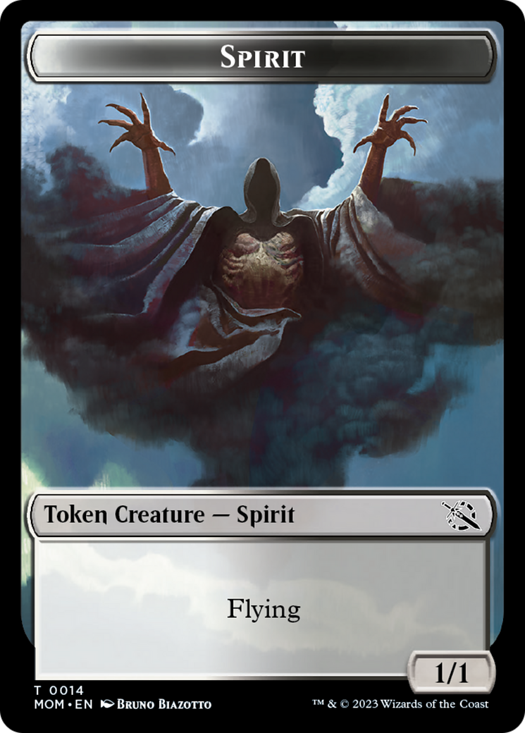 Elemental (9) // Spirit (14) Double-Sided Token [March of the Machine Tokens] | Silver Goblin