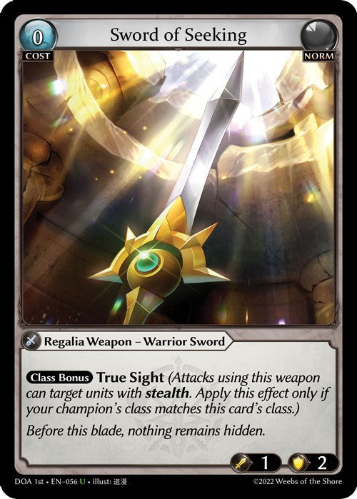 Sword of Seeking (056) [Dawn of Ashes: 1st Edition] Foil