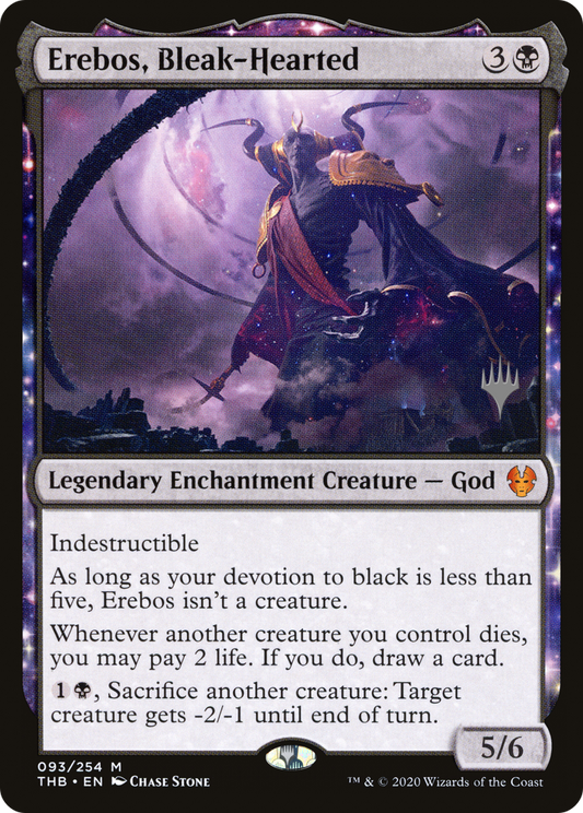 Erebos, Bleak-Hearted (Promo Pack) [Theros Beyond Death Promos] Foil