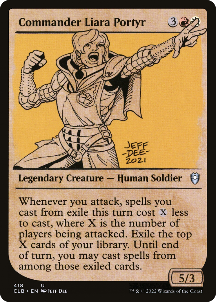 Commander Liara Portyr (Showcase) [Commander Legends: Battle for Baldur's Gate] Foil