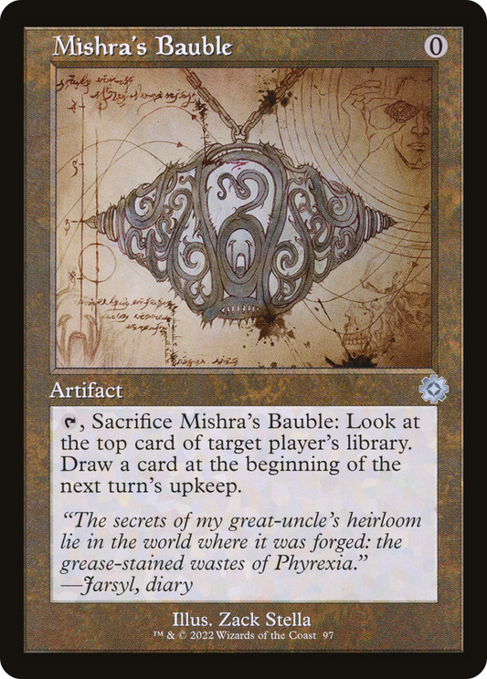 Mishra's Bauble (Retro Schematic) [The Brothers' War Retro Artifacts] Foil