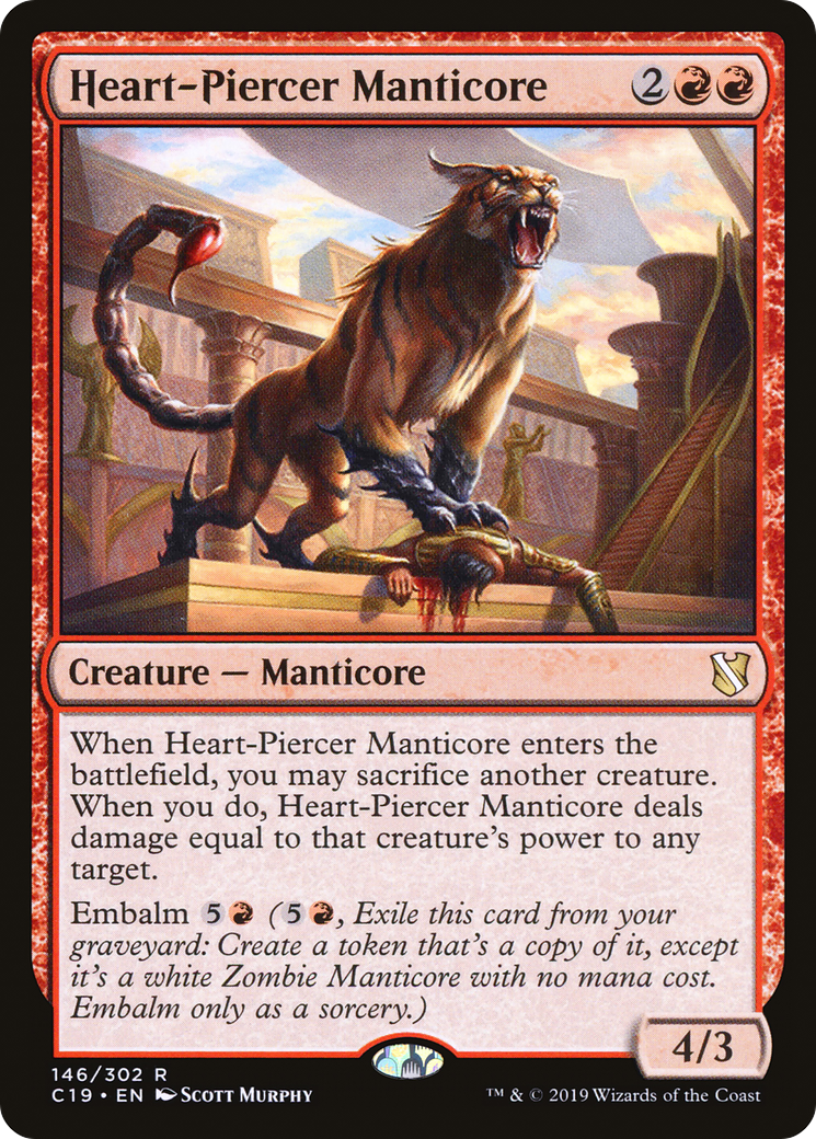 Heart-Piercer Manticore [Commander 2019] | Silver Goblin