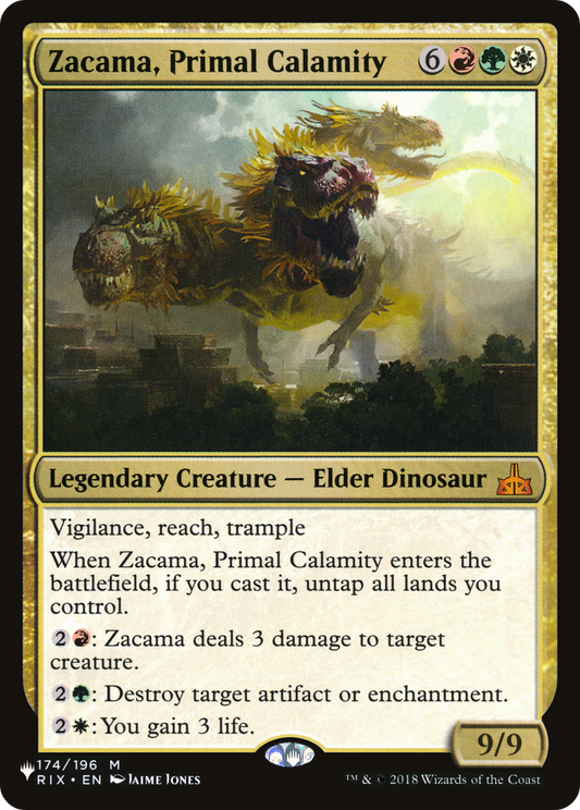 Zacama, Primal Calamity [The List]