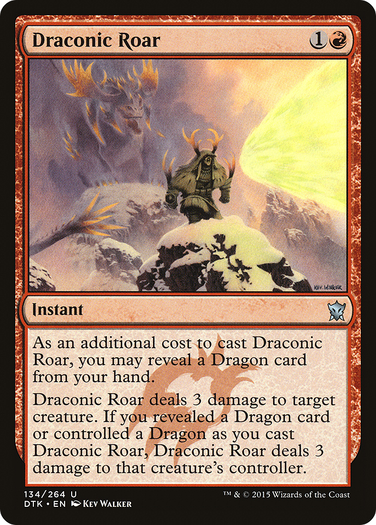 Draconic Roar [Dragons of Tarkir] Foil