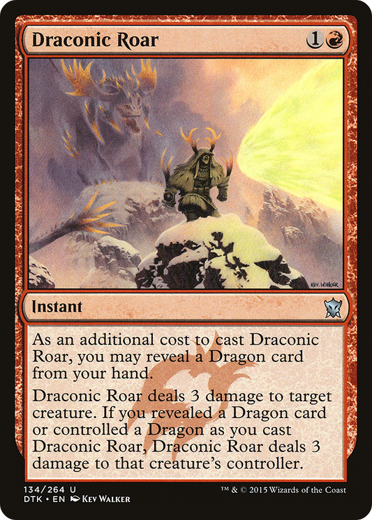 Draconic Roar [Dragons of Tarkir] Foil