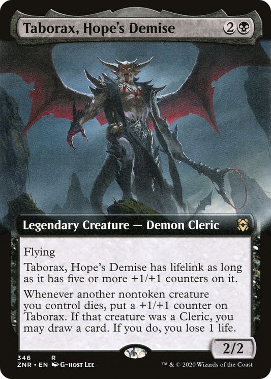 Taborax, Hope's Demise (Extended Art) [Zendikar Rising] Foil