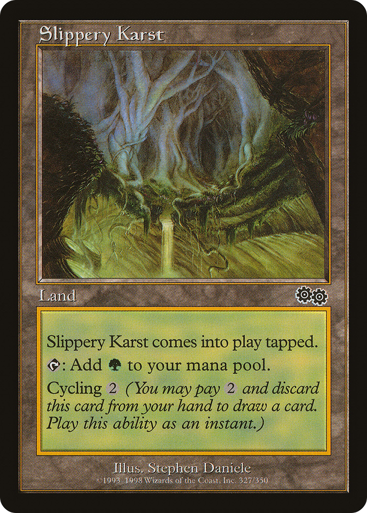 Slippery Karst [Urza's Saga] | Silver Goblin