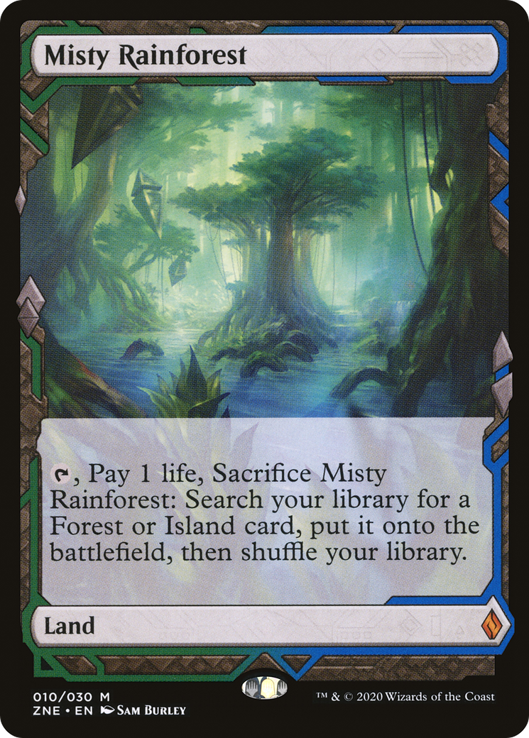Misty Rainforest (Expeditions) [Zendikar Rising Expeditions] Foil