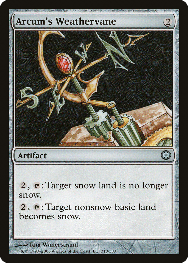 Arcum's Weathervane [Coldsnap Theme Decks] | Silver Goblin