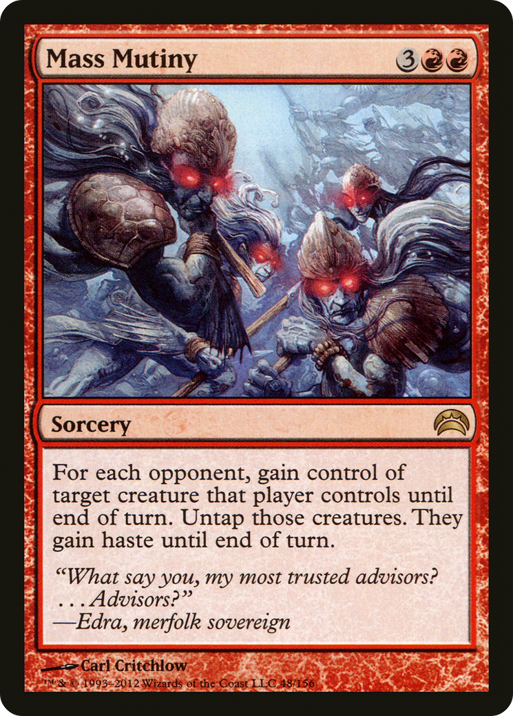 Mass Mutiny (048) Foil - Planechase 2012