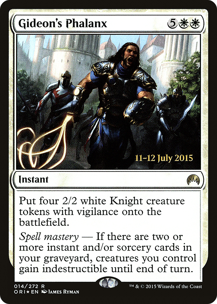 Gideon's Phalanx [Magic Origins Prerelease Promos] | Silver Goblin