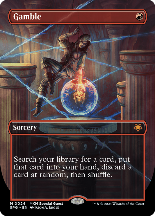 Gamble (Borderless) [Murders at Karlov Manor Special Guests] Foil