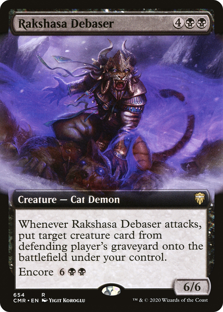 Rakshasa Debaser (Extended Art) [Commander Legends] Foil
