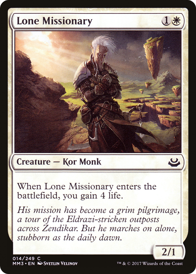 Lone Missionary [Modern Masters 2017] Foil