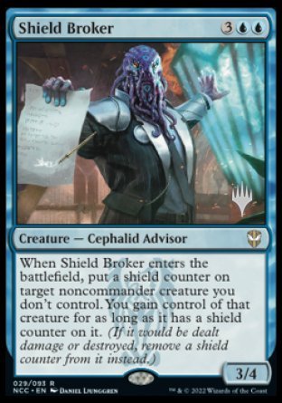 Shield Broker (Promo Pack) [Streets of New Capenna Commander Promos] | Silver Goblin