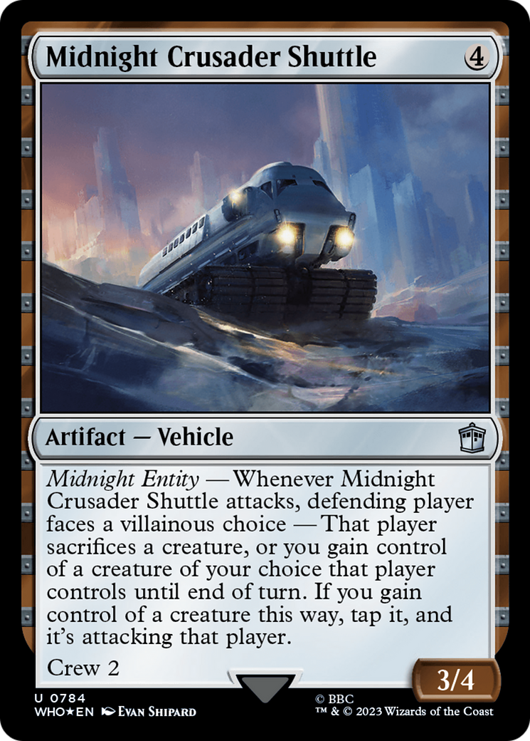 Midnight Crusader Shuttle (Surge Foil) [Doctor Who] | Silver Goblin