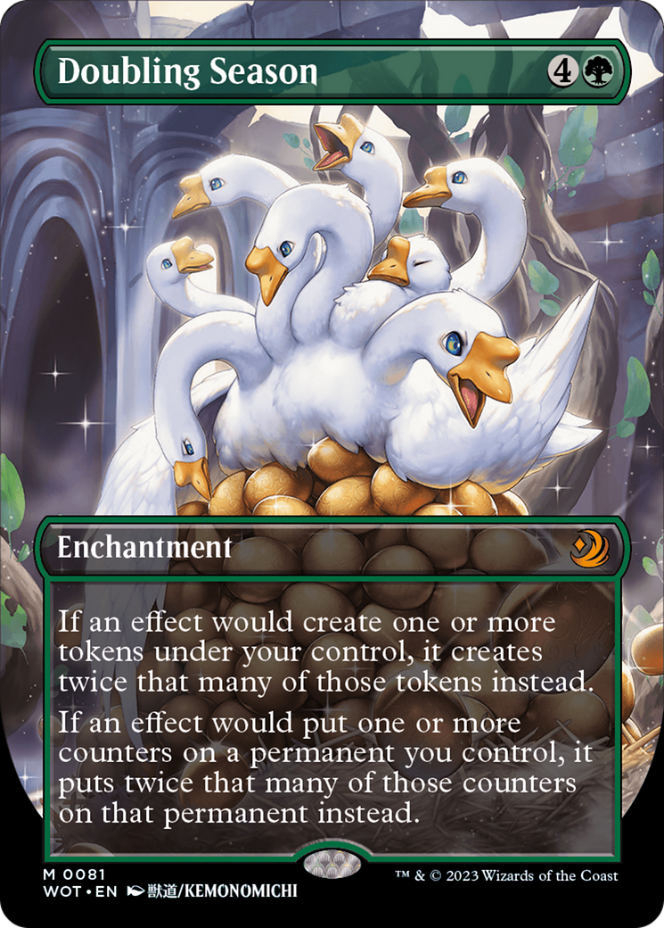 Doubling Season (Anime Borderless) [Wilds of Eldraine: Enchanting Tales] Foil