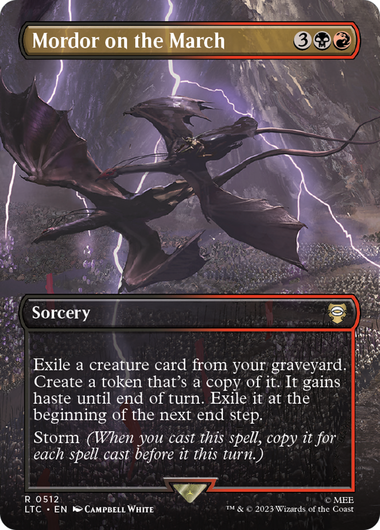 Mordor on the March (Borderless) [The Lord of the Rings: Tales of Middle-Earth Commander] Foil