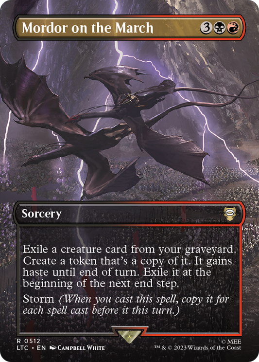 Mordor on the March (Borderless) [The Lord of the Rings: Tales of Middle-Earth Commander] Foil