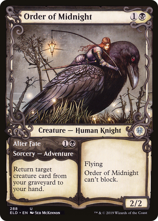 Order of Midnight // Alter Fate (Showcase) [Throne of Eldraine] Foil
