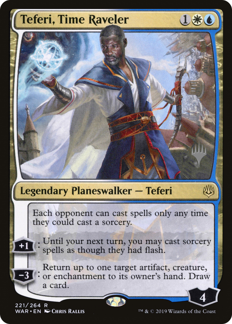 Teferi, Time Raveler (Promo Pack) [War of the Spark Promos] Foil