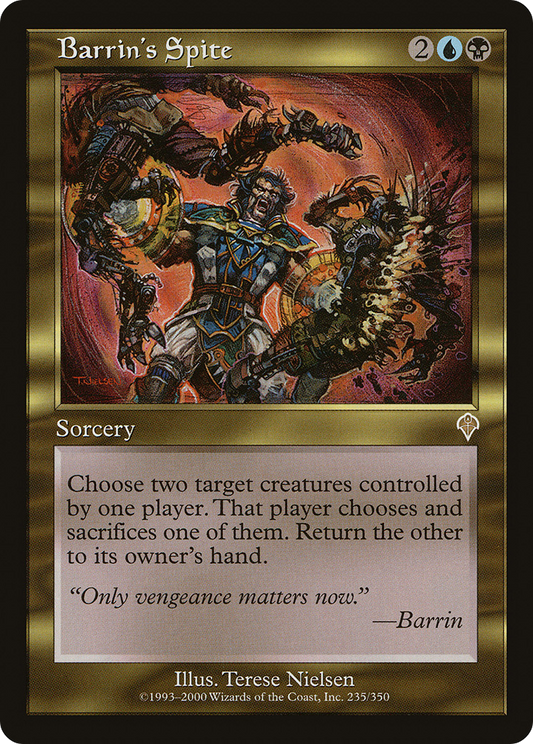 Barrin's Spite [Invasion] Foil