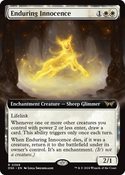Enduring Innocence (Extended Art) [Duskmourn: House of Horror] Foil