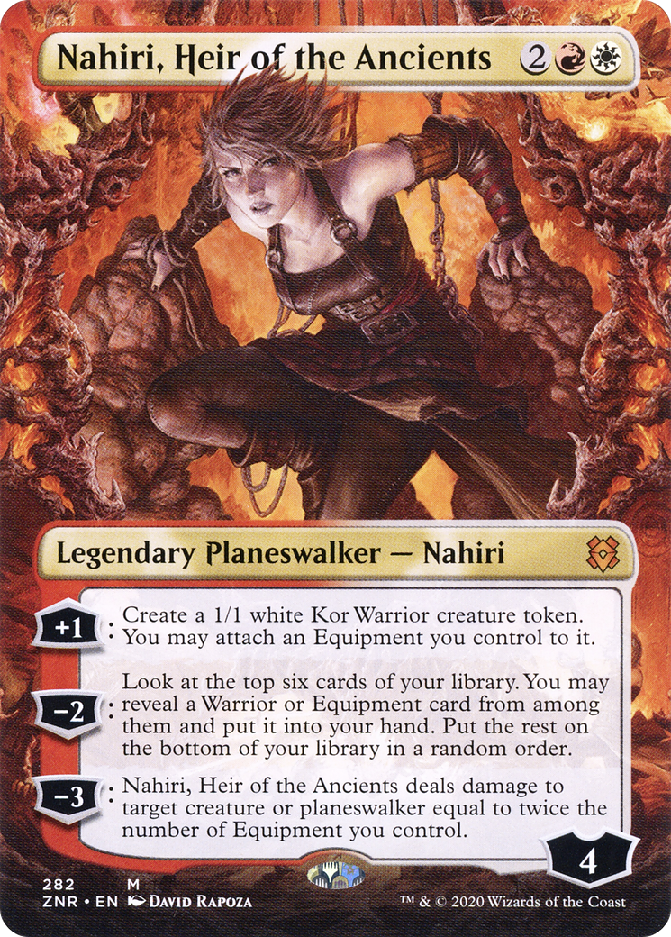 Nahiri, Heir of the Ancients (Borderless) [Zendikar Rising] Foil