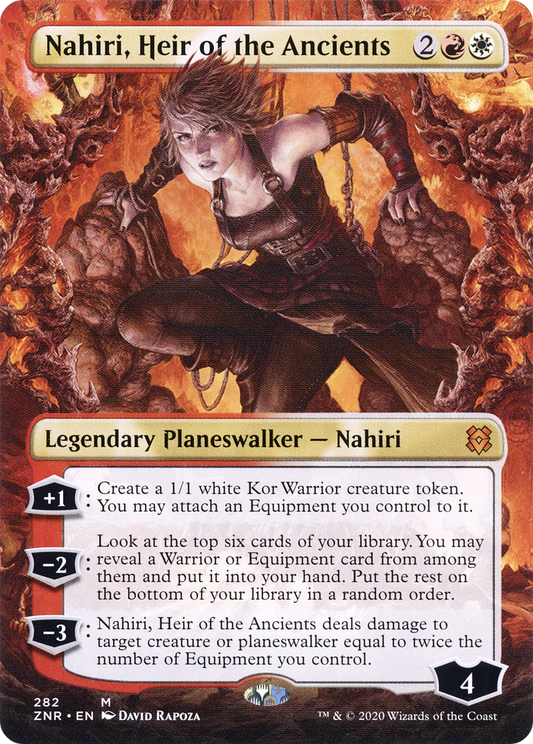Nahiri, Heir of the Ancients (Borderless) [Zendikar Rising] Foil