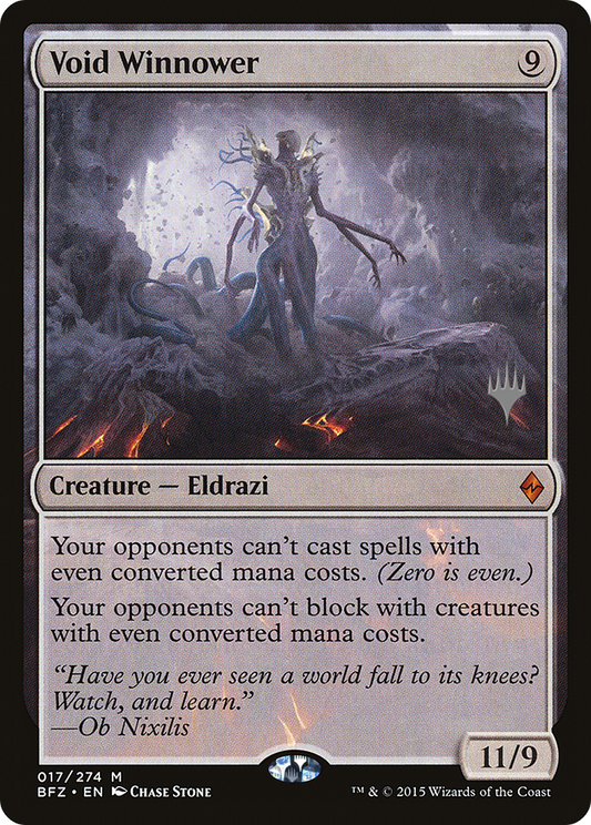 Void Winnower (Promo Pack) [Battle for Zendikar Promos] Foil