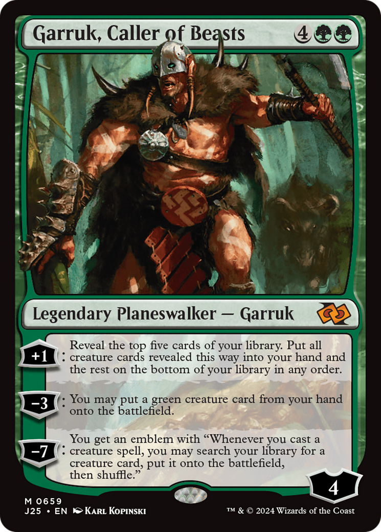 Garruk, Caller of Beasts [Foundations Jumpstart] | Silver Goblin