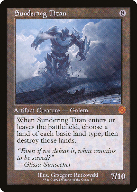 Sundering Titan (Retro) [The Brothers' War Retro Artifacts] Foil
