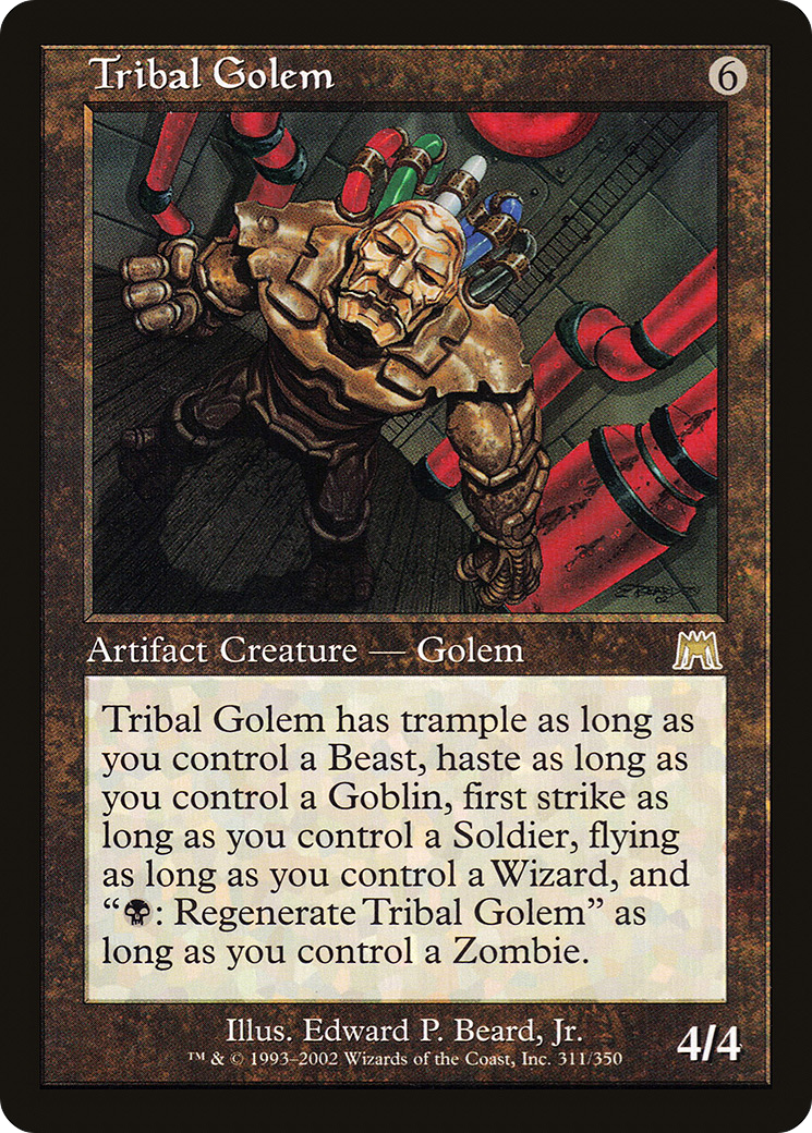 Tribal Golem [Onslaught] Foil